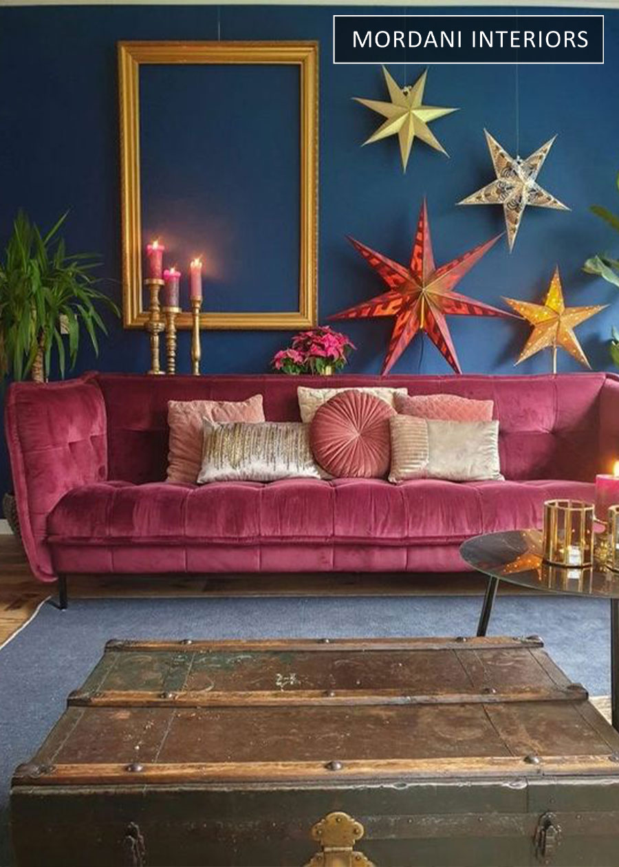 Plum Pink Velvet Upholstery Fabric